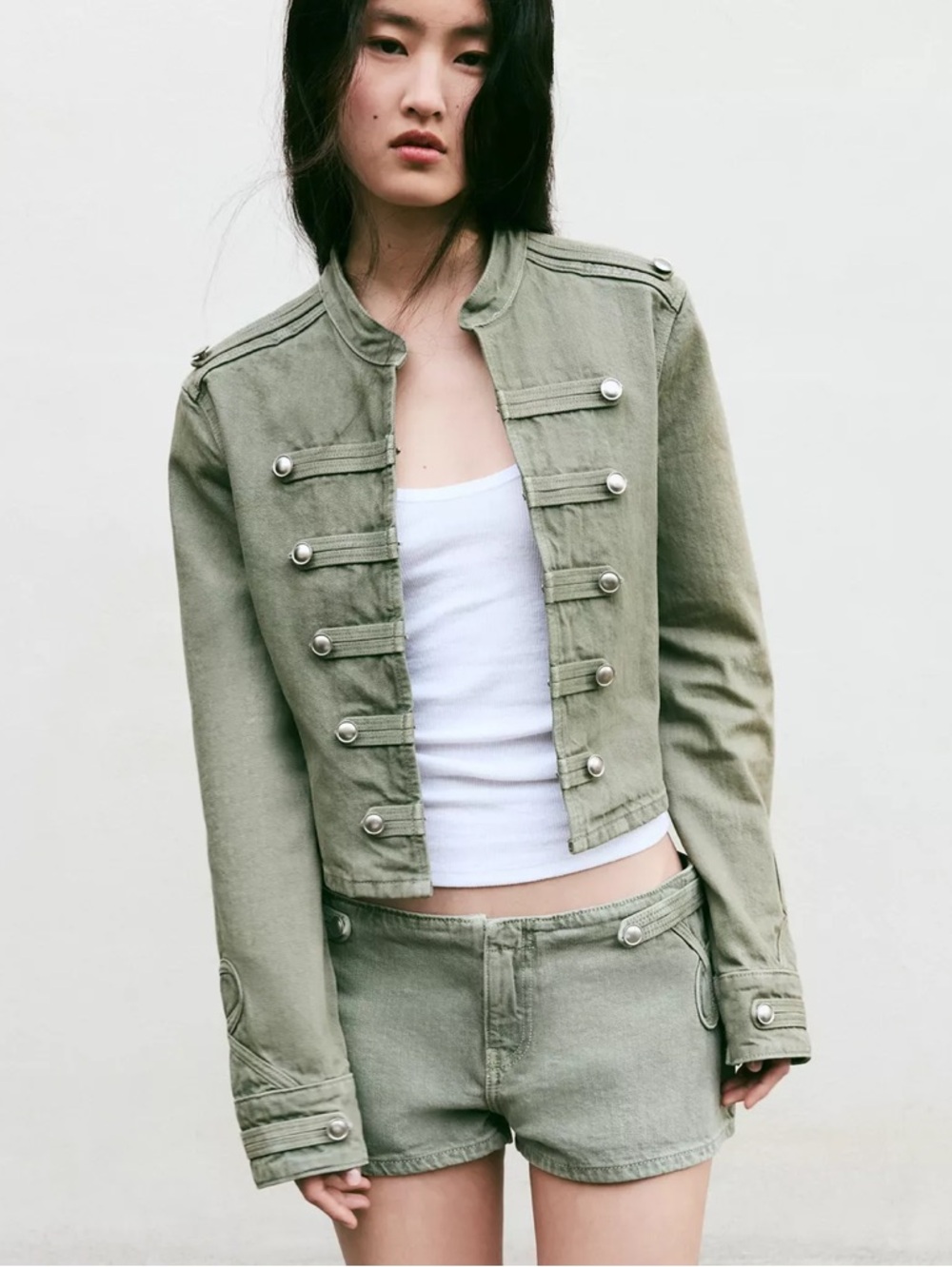 Zara FITTED BUTTON JACKET